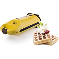 Princess 132400 Gofrera Máquina- prepara 2 gofres al mismo tiempo- función de giro- 700 W- Plastique